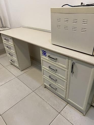 ucuz laminant: Laboratoriya/iş masası – çekmecəli modul sistem - İki moduldan ibarət — 2