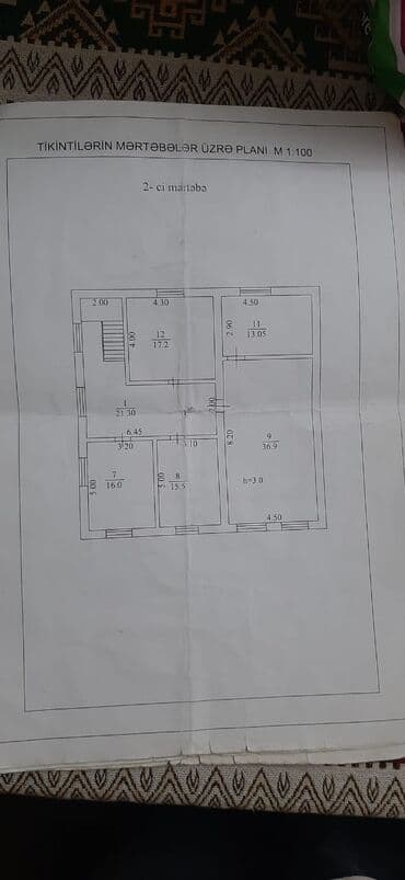 saray mtk kiraye evler 2024: 5 otaqlı, 197 kv. m, Kredit yoxdur, Orta təmir — 30