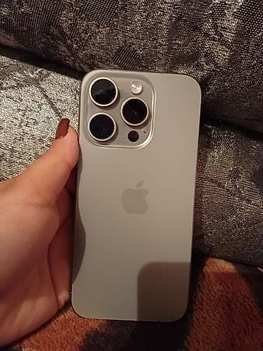 IPhone 15 Pro, 128 GB, Matte Silver, Qırıq, Face ID