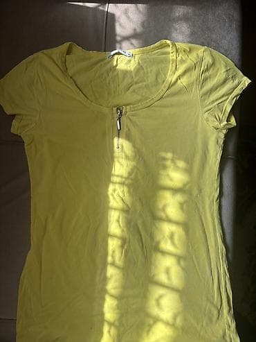 Qadın və uniseks köynək/top dəsti - Sarı t-shirt: yumşaq, nazik