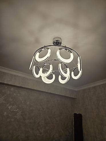Led Çılçıraq, 4 və daha çox lampa, Metal