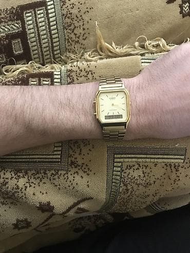 agilli saatlar: İşlənmiş, Qol saatı, Casio, rəng - Qızılı — 2