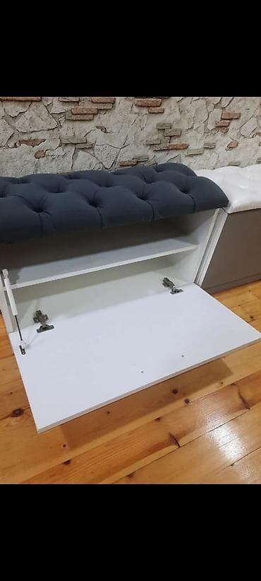 ariz mebel: Yeni, 1 qapı, Boz, Digər material Ayaqqabı dolabı — 2