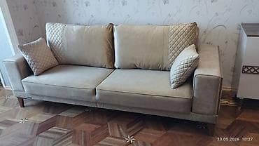 Divan, İşlənmiş, Açılan, Vеlur parça — 2
