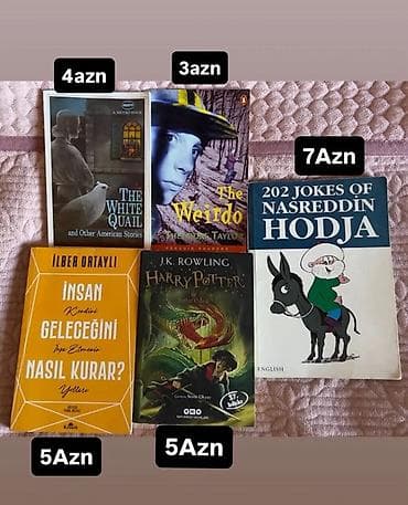 Kitab dəsti – müxtəlif dillərdə bədii və maarifləndirici nəşrlər: -