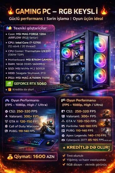 gaming pc: AZERBAYCANDA BU QIYMETE bele kampyuter tapsaz getirin qyatarin!!Yeni — 1