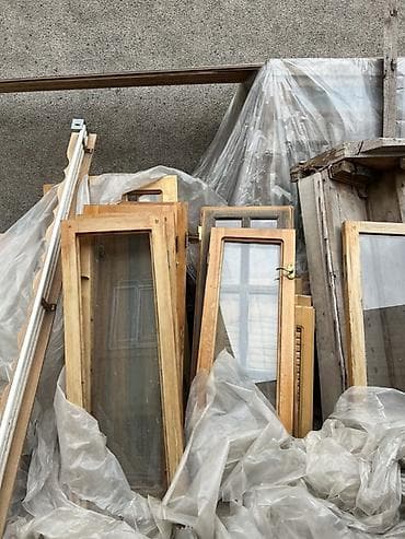 qapi avropa: Taxta qapı və pəncərə dəstləri - Material: təbii ağac (şam/kəndir — 2