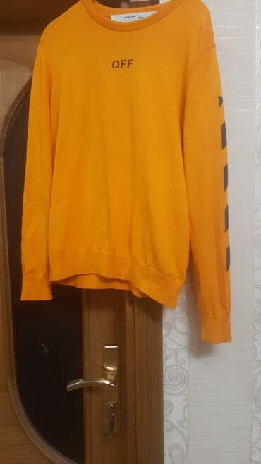 Köynəklər: Svitşot, Off-White, L, rəng - Narıncı — 3