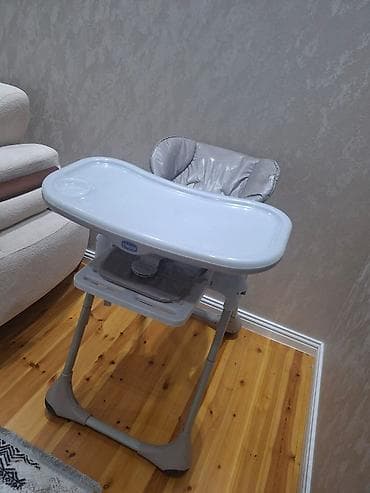 Chicco uşaq yemək stulu - Rəng: boz/gümüşü tonlarda - Geniş, çıxarıla — 3