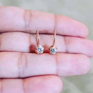 sirgalar: Sırğa, Çəhrayı qızıl, 585 Əyar, 86 g — 3