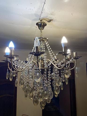 şamdam: Çılçıraq, 10 və daha çox lampa, Metal — 3