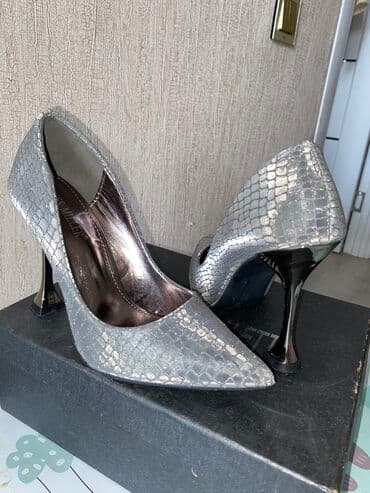 зеленые туфли: Туфли, Размер: 37, цвет - Серебристый, Новый — 12