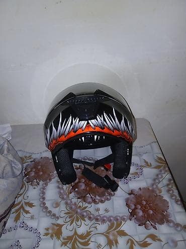 cg motor: Motodalqıç kaskı – qrafik dizaynlı - Növ: tam üzlü (full-face) moto — 3