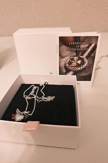 Kulonlar: Pandora gümüş boyunbağı – ürək və qanad fiqurlu kulon. Originaldi - — 3