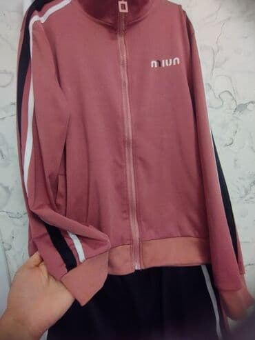 утепленные спортивные костюмы: İdman kostyumu – 2 hissə - Yuxarı hissə: toz-çəhrayı rəngdə, tam ön — 3