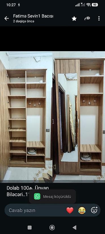 Другие шкафы: Dolab 100₼. Ünvan Biləcəri. 1157. Fatimə99 — 1