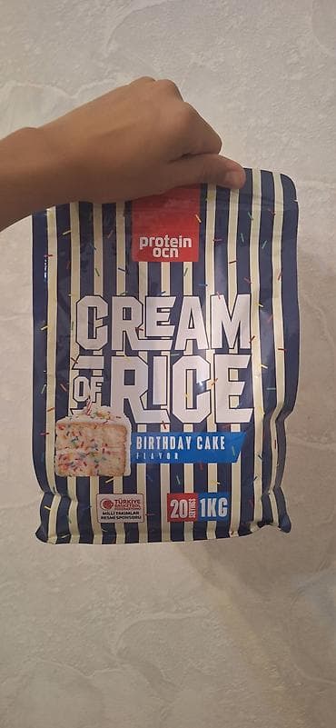 Спорт и отдых: Məhsul: Protein OCN Cream of Rice – “Birthday Cake” dadı Çəki: 1 kq — 2