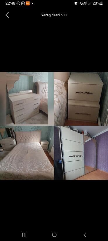 спальный гарнитур каракол: 4 ilin mebelidi kocle elagli satilir tecili evden cixmalidi — 1