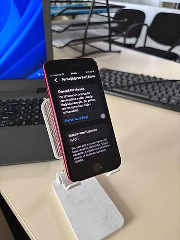 komputer dest: IPhone SE 2020, 128 GB, Qırmızı, Barmaq izi — 3