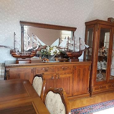 3 d oboy: Qonaq otağı üçün, Açılmayan, Dördbucaq masa, 6 stul — 5