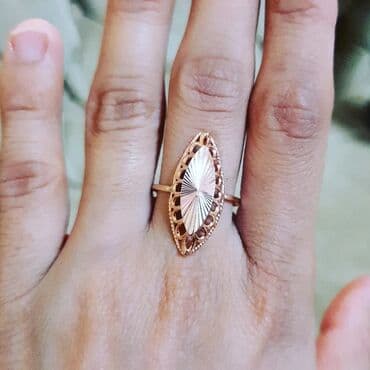 paxlava üzüklər: Toy, Üzük, Sarı qızıl, 585 Əyar, Qaşsız — 4