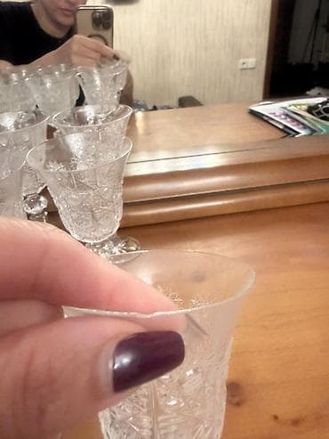 xrustal stekan ölçüsü: Qədəhlər, rəng - Ağ, Xrustal — 2