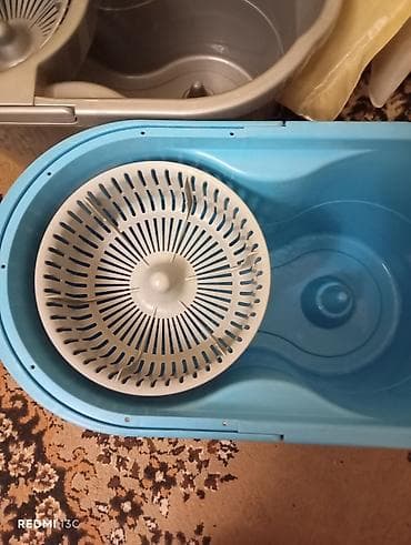 mop: Biri 3 man. istifadə olunub. əla vəziyyətdədir Döner səbətli mop — 2