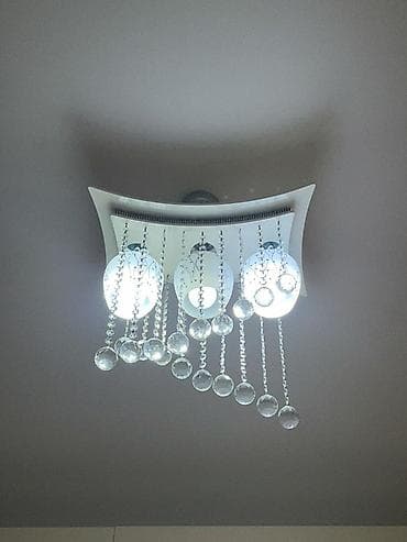 sattlar: Çılçıraq, 3 lampa, Xrustal — 1