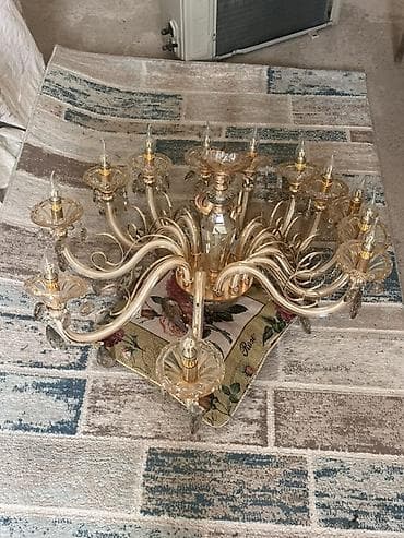 ishiq: Çılçıraq, 10 və daha çox lampa, Xrustal — 4