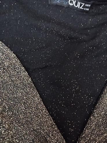 Qadın axşam geyimi – parıltılı üst, qara ətək hissəsi - Model: beldən — 7