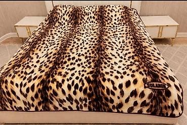 türk tekstil: Rəng - Qəhvəyi Flis Pled — 1