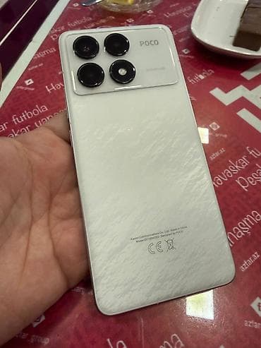 note 7 pro: Poco F6 Pro, 512 GB, rəng - Ağ, Barmaq izi — 1