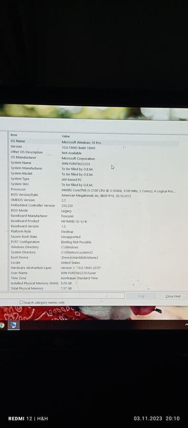 блок питание: Salam PC satılır 500GB HDD 120GB SSD 8 GB Ram Intel core i3 windows — 4