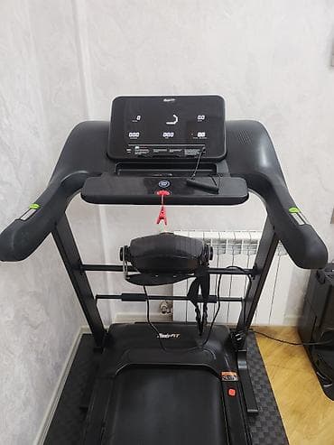 walking pad: BodyFit qaçış trenajoru - Elektriklə işləyən qaçış cığırı, geniş — 3