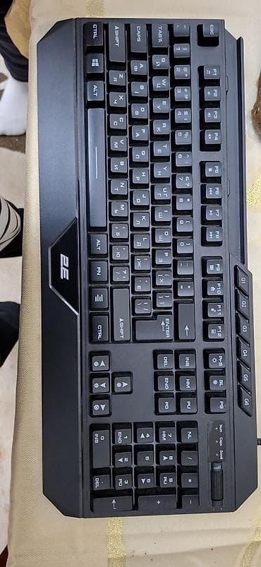 2E brendli tam ölçülü oyun/ofis klaviaturası Xüsusiyyətlər: - Tam