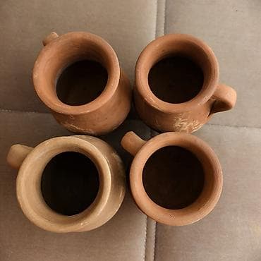 bulud qab: Fincanlar, rəng - Qəhvəyi, Keramika, 4 ədədli dəst — 2