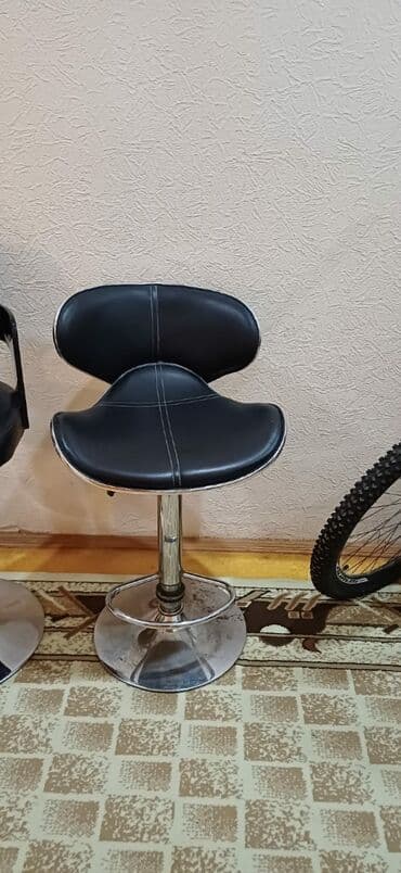 аренда бар: Для кухни, Б/у, Нескладной, цвет - Черный Стул — 4