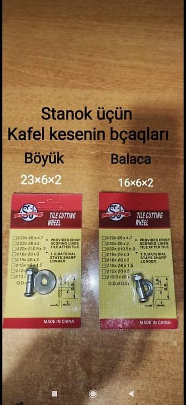 bıcaq itileyen: Kafel kəsənin bıçaqları topdan satış — 1