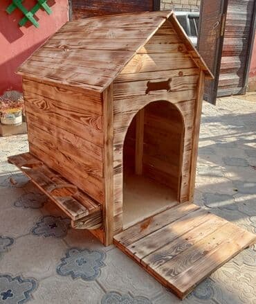 İt Evi, yüksek keyfiyetde hazırlanır, yağışa güneşe davamli