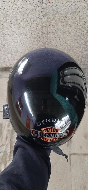 motor 49cc: Harley-Davidson “Hybrid” yarım (half) moto dəbilqə - Rəng: parlaq — 5