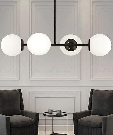lan: Çılçıraq, 4 lampa, Metal — 2