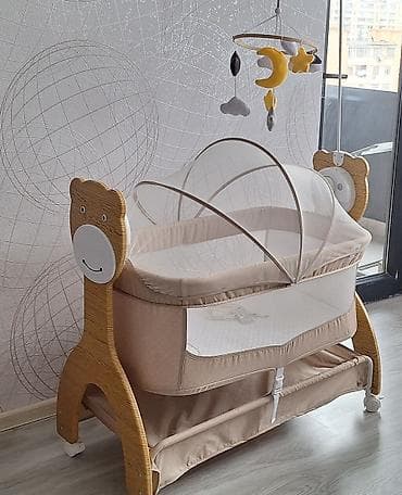 hava doseyi: Oğlan və qız üçün, Dördbucaq, Beşik, Matras ilə, Yellənmə mexanizm ilə — 2