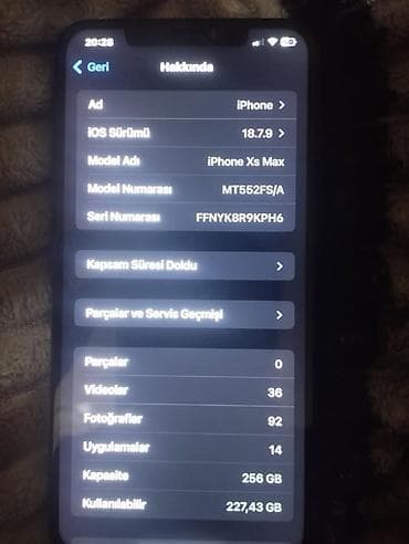 iphonu: IPhone Xs Max, 256 GB, Qızılı, Face ID — 4