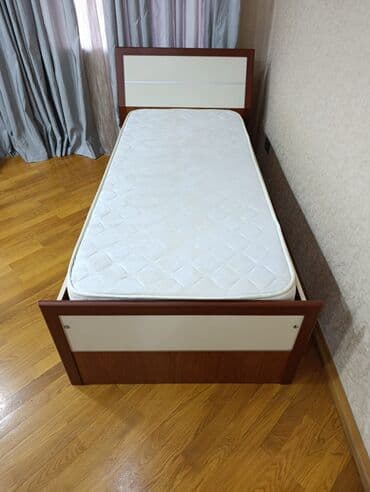 Lincoln: Б/у, Односпальная кровать, Без подьемного механизма, С матрасом, С выдвижными ящиками — 7