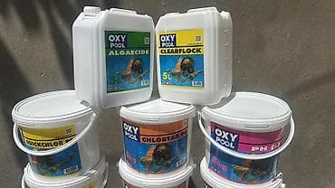 ditdili dermani: OXY POOL hovuz kimyası dəsti Məhsullar: - OXY POOL Algaecide – 5L — 1