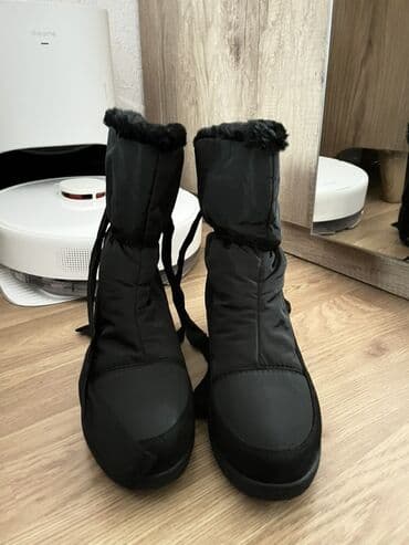 Qoruyucu plyonka və şüşələr: Qadınlar üçün qışlıq botlar – qara rəng - İsti daxili: botların içi — 1