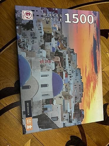 oyuncağlar: 1500 hissəli pazl – Santorini mənzərəsi - Mövzu: Yunanıstanın — 1