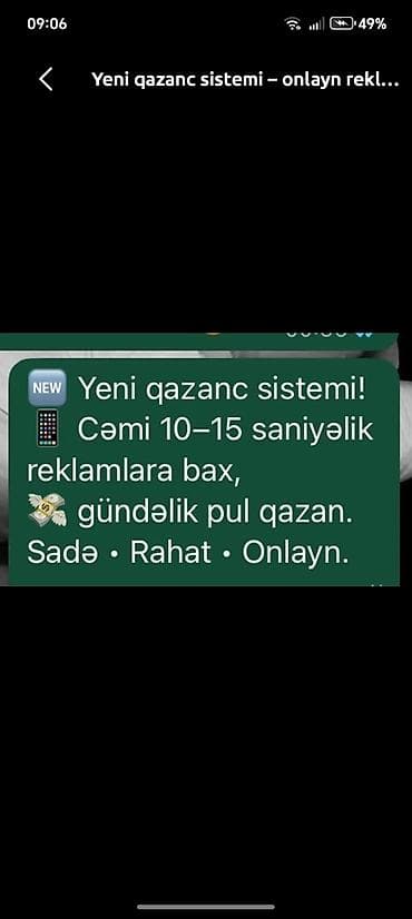 Paltar tikişi: Yeni qazanc sistemi – onlayn reklam izləmə xidməti - 10–15 saniyəlik — 1