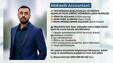 Mühasib бухгалтер Accountant 🚀 YENİ BİZNESƏ BAŞLAYANLAR VƏ OBYEKT