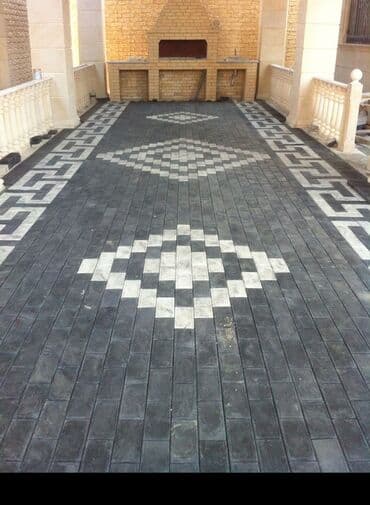 tek das: Trotuar (daş döşəmə) plitələri – geniş çeşid Məhsul: - Açıq sahələr — 50